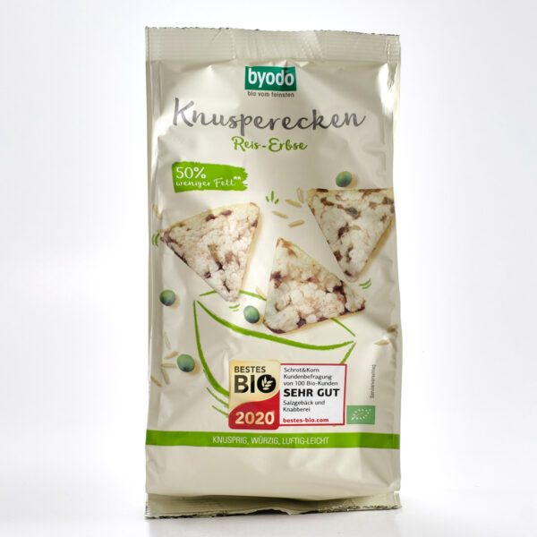 Riisikrõpsud hernestega 90g Byodo